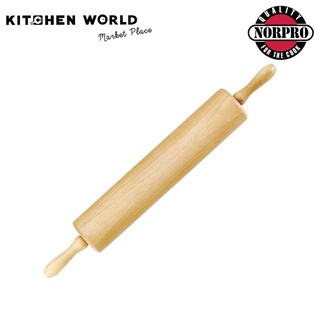 Norpro 3073 Wooden Rolling Pin 13 Inch / ไม้นวดแป้ง