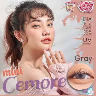 mini Cemore Gray (1) มินิ สีเทา เทา Kitty Kawaii ค่าอมน้ำสูง Contact Lens Bigeyes คอนแทคเลนส์ ค่าสายตา แฟชั่น ใส่สบาย