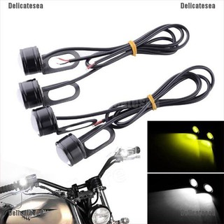 (ds) ไฟ led 12v 3 ดวง สําหรับรถจักรยานยนต์ 2 ชิ้น