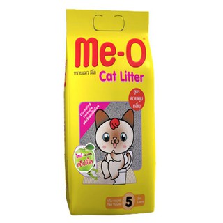 🔥The Best!! มีโอ ทรายแมว กลิ่นแอปเปิ้ล 5 ลิตร Me-O Cat Litter Apple Scent 5 litres