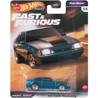 [พร้อมส่ง] รถเหล็ก HOTWHEELS PREMIUM ของแท้ Fast &amp; Furious Fast Stars 92 Ford Mustang HWP2021_#GRL72