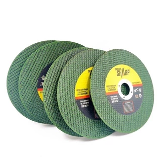 (กล่อง50แผ่น) ใบตัดเหล็ก ใบตัดสเตนเลส 4นิ้ว SHARP(107 mm) 1.2 มิล ใย2ชั้น เกรดพีเมียม ใบตัดสแตนเลส ตัดเหล็กฉาก
