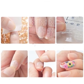 แผ่นกาวซิลิโคนสำหรับติดเล็บปลอม สีใสติดทน ( 1pcs 24 sheeสินค้าพร้อมส่ง 🍓รบกวนสั่งสินค้า 2 ชิ้นขึ้นไปนะคะ👏