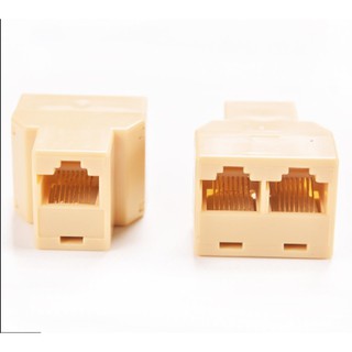 RJ45 Ethernet Cable LAN Port 1 To 2 Socket ตัวแยกสายแลน 2 ช่อง