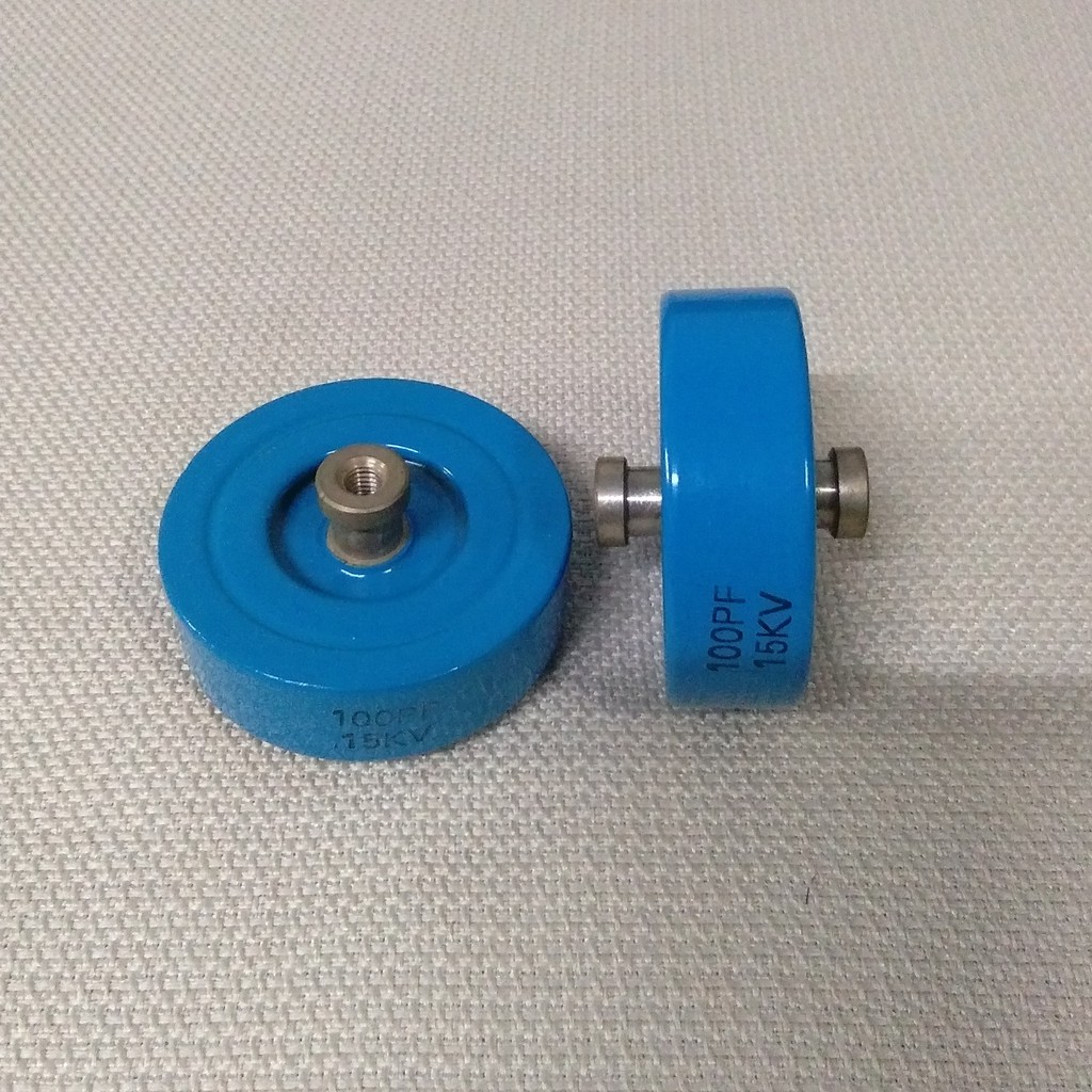 Disk Ceramic Capacitor 100pf M6 15KV 60mm