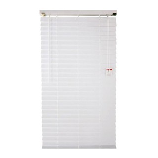 KASSA HOME มู่ลี่ PVC ลายไม้ รุ่น RF-M-002 WH70.130 ขนาด 70 x 130 ซม. สีขาว ผ้าม่าน มู่ลี่