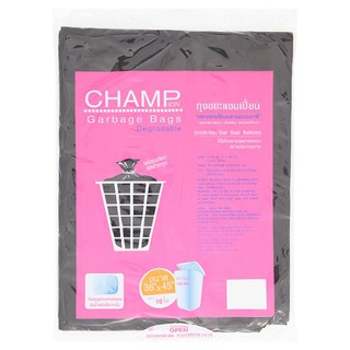 แชมเปี้ยน ถุงขยะแบบสตาร์ซีล ขนาด 36 x 45 นิ้ว 10 ใบ ถุงขยะ Champion 36 x 45inches Star Seal Garbage Bags 10pcs อุปกรณ์ทำ