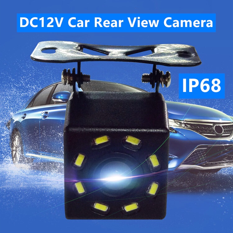 【พร้อมส่ง】กล้องมองหลังรถยนต์ Dc12v 8LED 720P HD CCD เซนเซอร์ถ่ายภาพ
