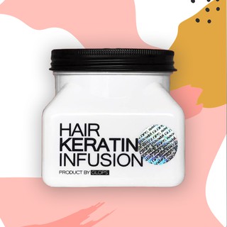 เคราตินสดฟื้นฟูโครงสร้างเส้นผม กลอปส์ GLOPS Hair Keratin Infusion เคราตินสด ฟื้นฟูโครงสร้างผม จากการโดนเคมีรุนแรง 200g.