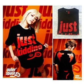 เสื้อยืดแฟชั่น ผ้าฝ้ายพิมพ์ลาย สีดำ /size M