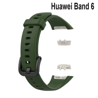 สร้อยข้อมือเปลี่ยนสายรัดซิลิโคนสําหรับ Huawei Band 6 7 8 9 10 11 Pro / Honor Band 7 6
