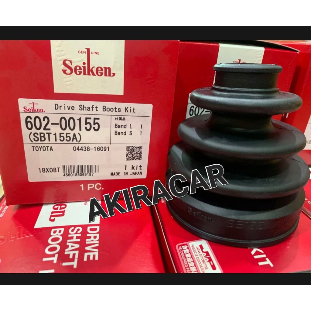 ยางหุ้มเพลา ขับ หัวนอก รหัส 155 Toyota vios ปี 2002-2006 ยี่ห้อ Seiken japan แท้