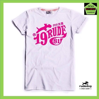 Rudedog เสื้อคอกลม ชาย หญิง  รุ่น Rude81 สีขาว