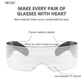 Byce แว่นตากันแดด เรืองแสง LED สไตล์พังก์ วินเทจ ผู้ชาย ผู้หญิง แฟชั่น ปาร์ตี้