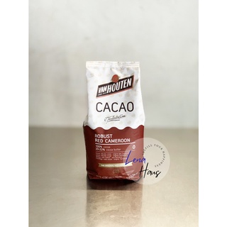 Cacao Powder Van Houten Robust Red Cameroon ขนาด 1 kg ผงโกโก้แวนฮูเต็น เรด แคเมอรูน สีน้ำตาลแดง