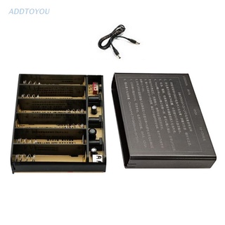 [3C] Btm กล่องพลังงานแบตเตอรี่ UPS USB 5V 9V 12V เอาท์พุต 6x 18650 สําหรับเราเตอร์ DIY