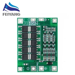 3S 4S 40A 60A Li-ion 18650 BMS แบตเตอรี่ลิเธียม Charger ป้องกัน Pad สําหรับ 11.1V 12.6V 14.8V 16.8V เจาะมอเตอร์