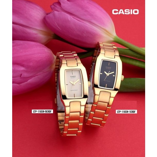 นาฬิกา Casio รุ่น LTP-1165N นาฬิกาผู้หญิงสีทอง สไตล์ DKNY  แท้ 100% รับประกันศูนย์ CMG 1 ปีเต็ม
