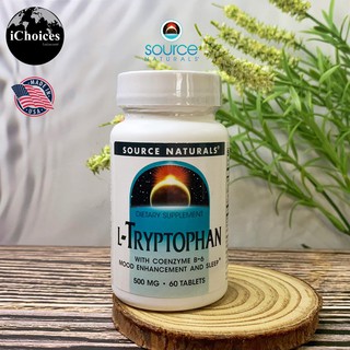 แอล ทริปโตเฟน Source Naturals® L-Tryptophan 500 mg 60 Tablets