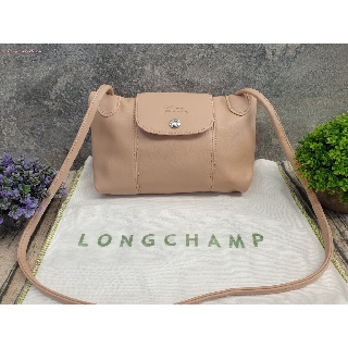 (แท้ 💯%‼) Longchamp Le Pliage Cuir Crossbody Bag