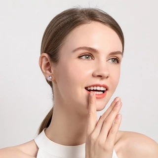 [รายการเดียว] 4/5/6 มม.เหล็กไทเทเนียมเพชรต่างหู Hypoallergenic หญิง All-Match ต่างหูแฟชั่นประณีตเครื่องประดับของขวัญ