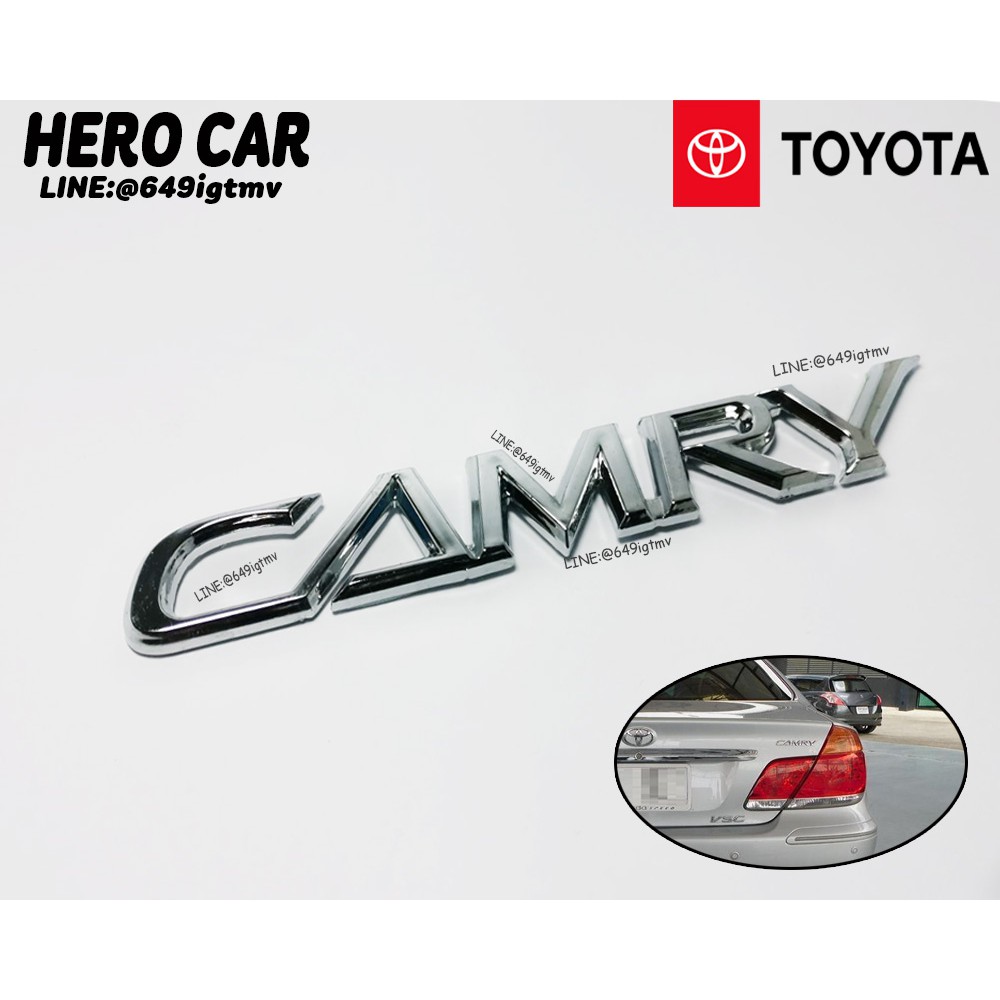โลโก้ LOGO CAMRY ติดรถยนต์ TOYOTA  CAMRY ตัวเก่า