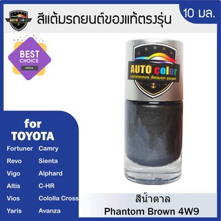 สีแต้มรถยนต์ For TOYOTA สีน้ำตาล Phantom Brown 4W9