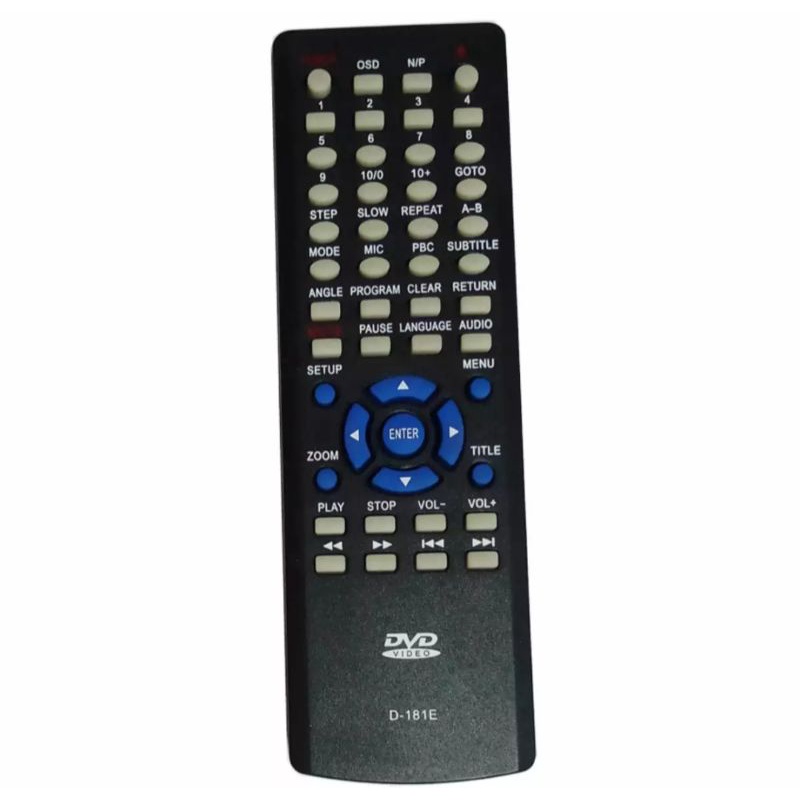 รีโมทดีวีดีเอเจ DVD AJ-181E