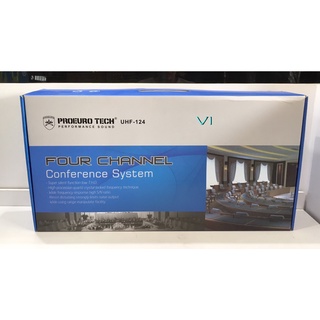 ไมค์ประชุมไร้สาย PROEUROTECH UHF124 ไมค์ประชุมตั้งโต๊ะ4ตัว ก้านยาว60CM UHF 124 UHF-124