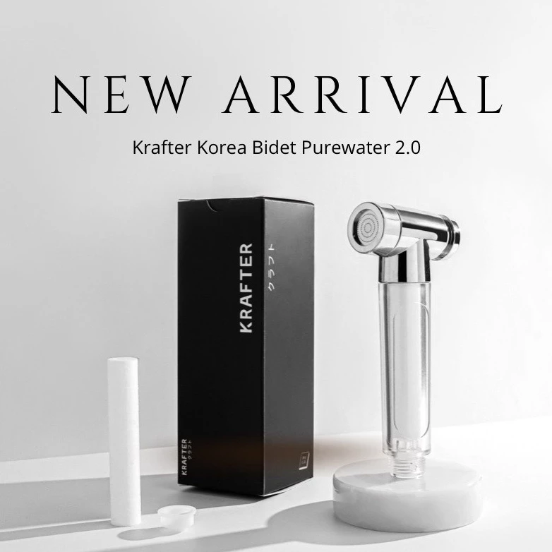 หัวฉีดชำระ ที่ฉีดชำระเกาหลี หัวฉีดชำระกรองน้ำ Krafter Korea Certified 2.0 Purewater (ของแท้)