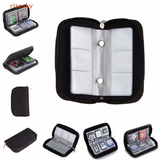 [risesky] Hot SDHC MMC CF Micro SD Memory Card Storage Carrying Pouch Case Holder Wallet