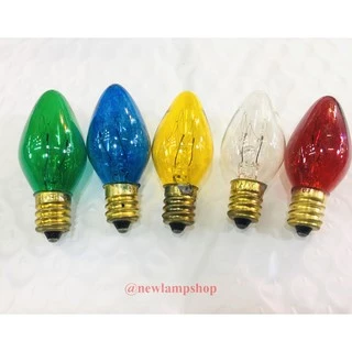 หลอดไฟศาลเจ้า หลอดจำปา ขั้วเกลียวE12 7-10W