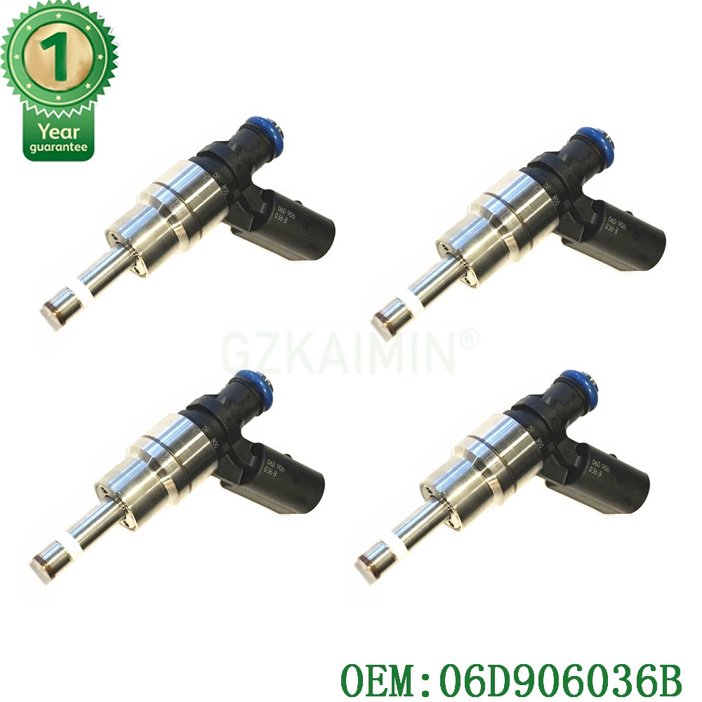 New Set Of 4 PCS Fuel Injector OEM 06D906036B 0261500011 06D906036D For Audi A4 8E 8E5 B6 S4 Avant Q