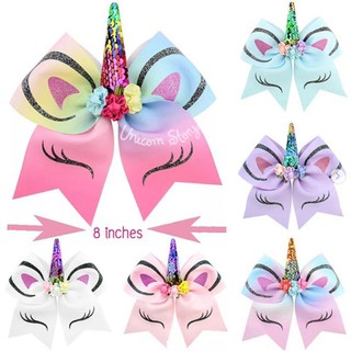 Unicorn Story ยางรัดผม โบว์ยูนิคอร์น Unicorn Hair Plastic band เครื่องประดับ [6สี พร้อมส่ง]