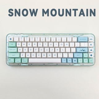 snow mountain keycaps XDA profile Dye-Sublimation PBT keycap 134keys