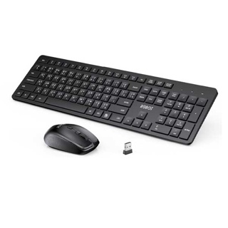 [มีโค้ดลด25บาท]ROBOT คีย์บอร์ด และ เมาส์ไร้สาย เม้าส์ และ คีย์บอร์ด Mouse & Keyboard Set KM3200 รับประกัน 1 ปี