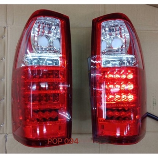 [มี 3 สี]ไฟท้ายแต่ง ดีแมค  led dmax 2003 2004 2005 led smoke taillamp dmax ​ ISUZU DMAX LED SMOKE  TAIWAN