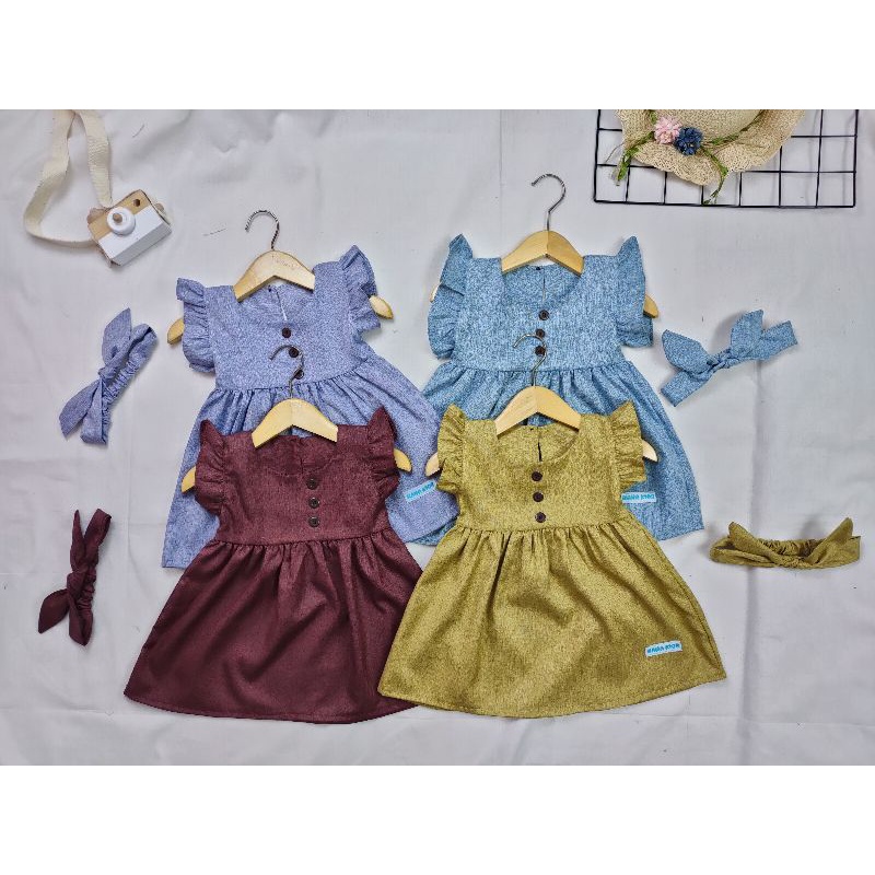 ขายส่ง SACHI BABY DRESS / DRESS Hana kids / DRESS BABY 0-24M / Ori Hana kids