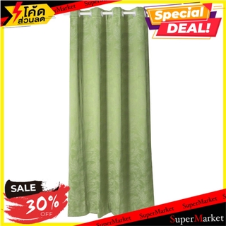 ผ้าม่าน EYELET HOME L&amp;S CYPRESS 140X220 ซม. สีเขียว ผ้าม่านประตู EYELET CURTAIN HOME L&amp;S CYPRESS 140X220CM GREEN