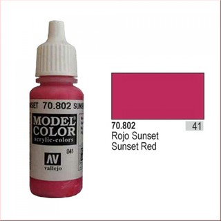 NK Gundam Hatyai Vallejo Model Color : 041 Sunset Red 17 ml