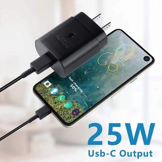 สายชาร์จ ชาร์จเร็วสุดSamsung Note10 Super Fast Charging type C cable Wall Charger-25W PD AdapterFor A70A80iPad ProOPPO