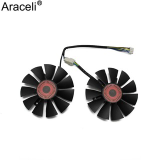 free shipping T128010BH 75mm DC 12V 0.25A Cooler fan For ASUS STRIX GTX1060 1050 GTX960 GTX950 GTX750Ti R9 370 Graphic C