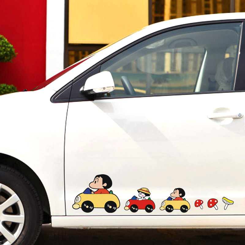 2020 สติกเกอร์รถ ชินจัง น่ารัก กันน้ํา ติดประตู หน้าต่าง รถมอเตอร์ไซค์