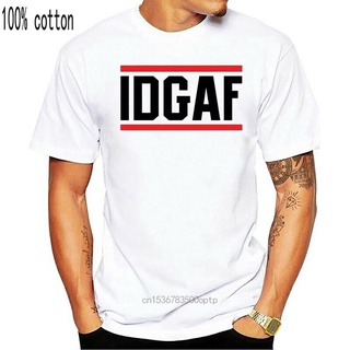 เสื้อยืด Idgaf สีเทา สําหรับผู้ชายS-5XL