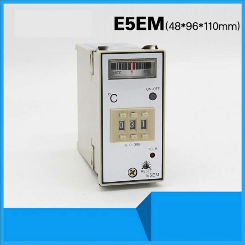 E5EM-YR40K ตัวชี้ตัวควบคุมอุณหภูมิ K-Type ดิจิตอลจอแสดงผลอุณหภูมิ Controller