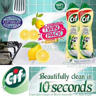 CIF Multi-Purpose Kitchen Cleaning Cream ครีมล้างครัวอเนกประสงค์ 500ml X 2 Pack