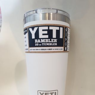 Rambler 20oz Tumbler White แก้ว YETI ของแท้ ส่งฟรี