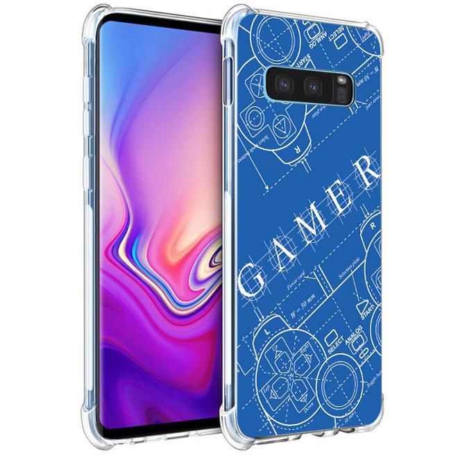 เคส สำหรับ Samsung Galaxy S10e Anti-Shock Protection TPU Case [Gamer Illustration Blue]