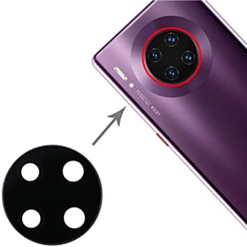 Huawei Mate 30 / Mate 30 pro เลนส์กระจกด้านหลัง กรอบเลนส์กล้อง ฝาครอบโทรศัพท์ อะไหล่เปลี่ยน
