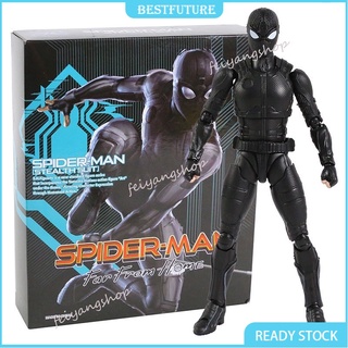 ฟิกเกอร์ Marvel Avengers Alliance SpiderMan: Far From Home Stealth Suit SHF ของเล่นสําหรับเด็ก